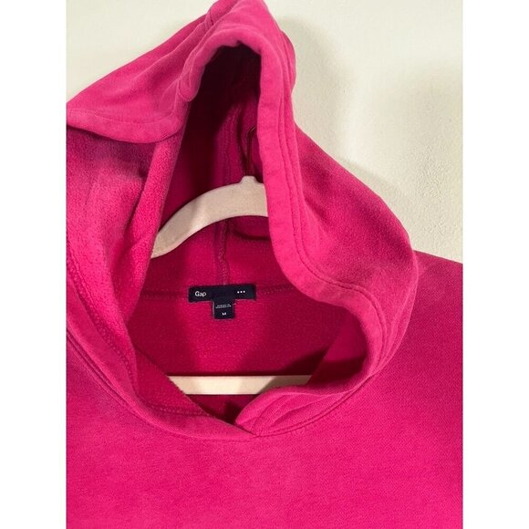 Retro Hoodie Sweatshirt Gap Pink M Preppy Classic Chic Y2K Grunge Neutral 90s - Picture 6 of 9